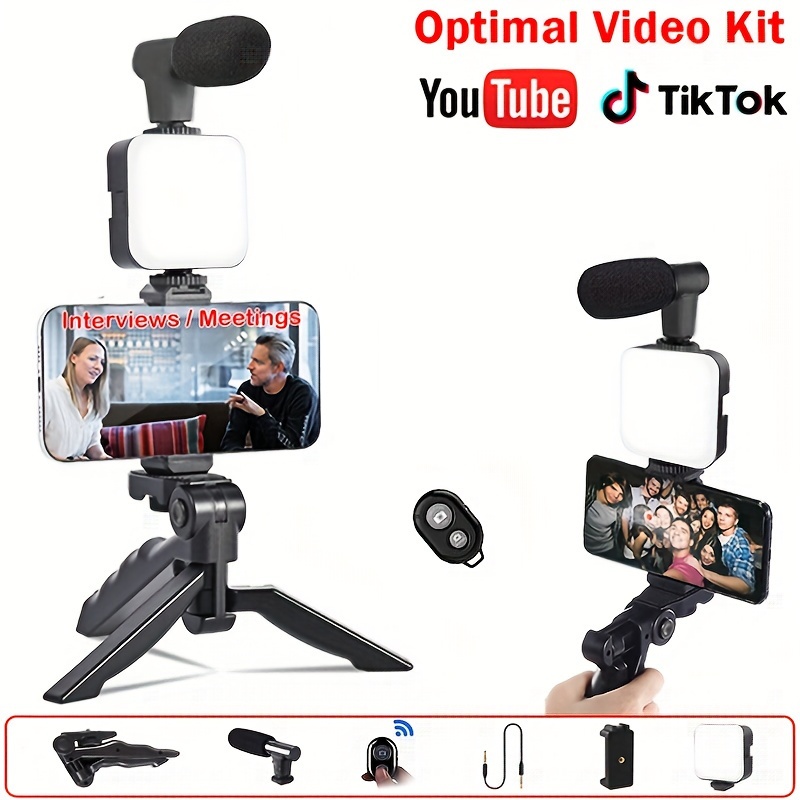 Palo Selfie Tripode para Movil - Trípode Mejorado - 2 Luces de