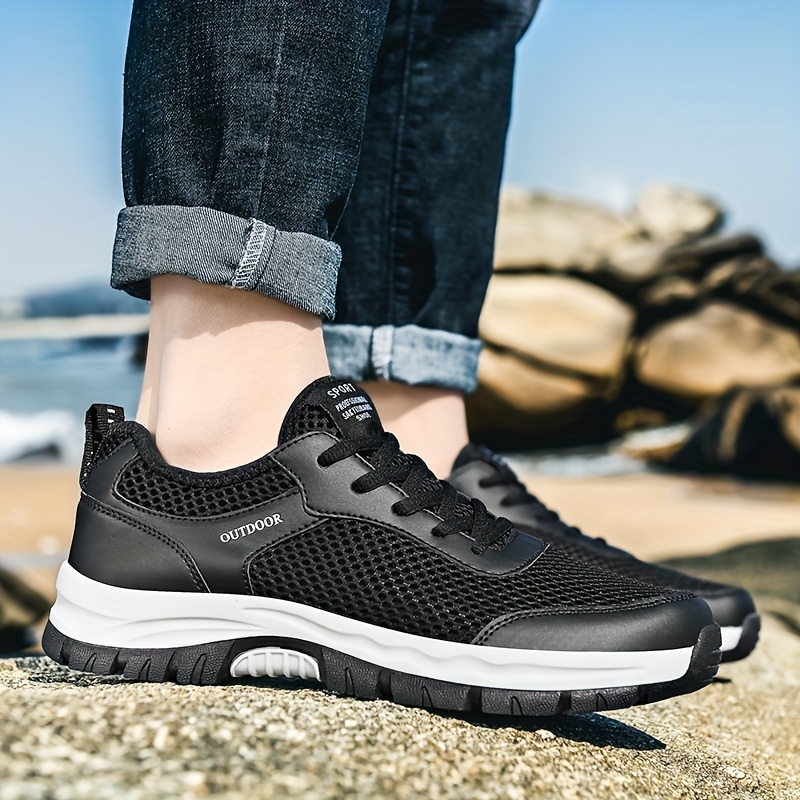 Men's Breathable Mesh Sneakers for Hiking Climbing