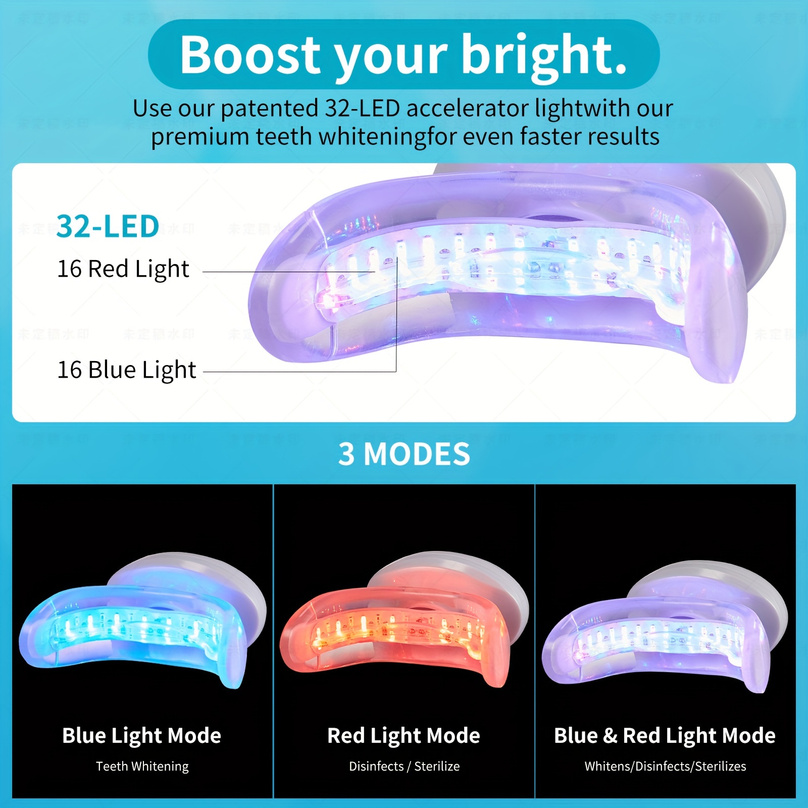 Teeth Whitening Led Light Kit Teeth Whitening Accelerator Temu