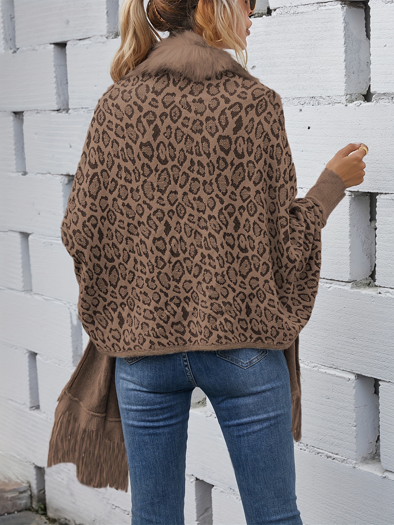 Alanui Kids leopard-print tassel-trim cardigan - Neutrals