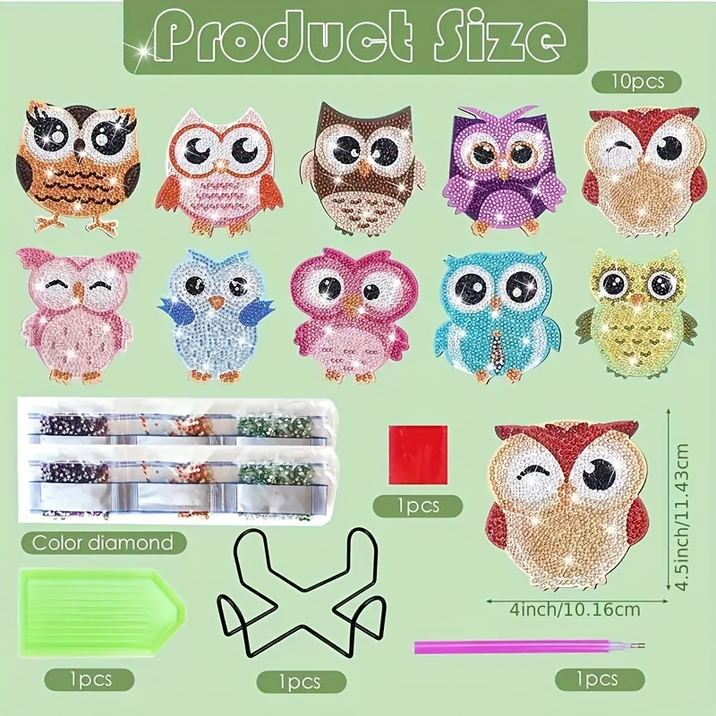 Special Shaped Animal Owl Cute Diamond Painting Kit - DIY – Diamond Painting  Kits