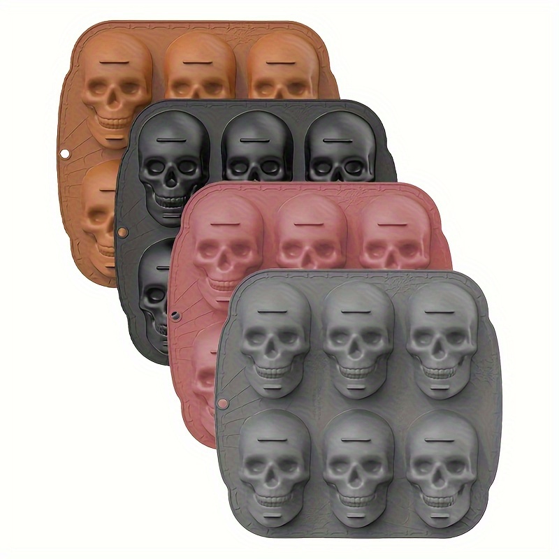 1pc Halloween Skull skeleton Chocolate Silicone Molds for DIY Cake Fondant  Biscuit Cookies Soap Sugar Pudding Chocolate Hard Can - AliExpress