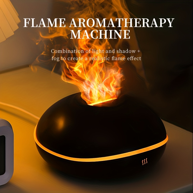 Flamme Vulkan Luftbe feuchter USB Aroma Diffusor ätherische Öle