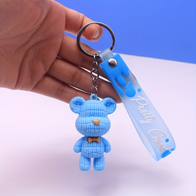 Cute Bear & Astronaut Charm Keychain - Add A Touch Of Fun To Your Bag Or  Car! - Temu