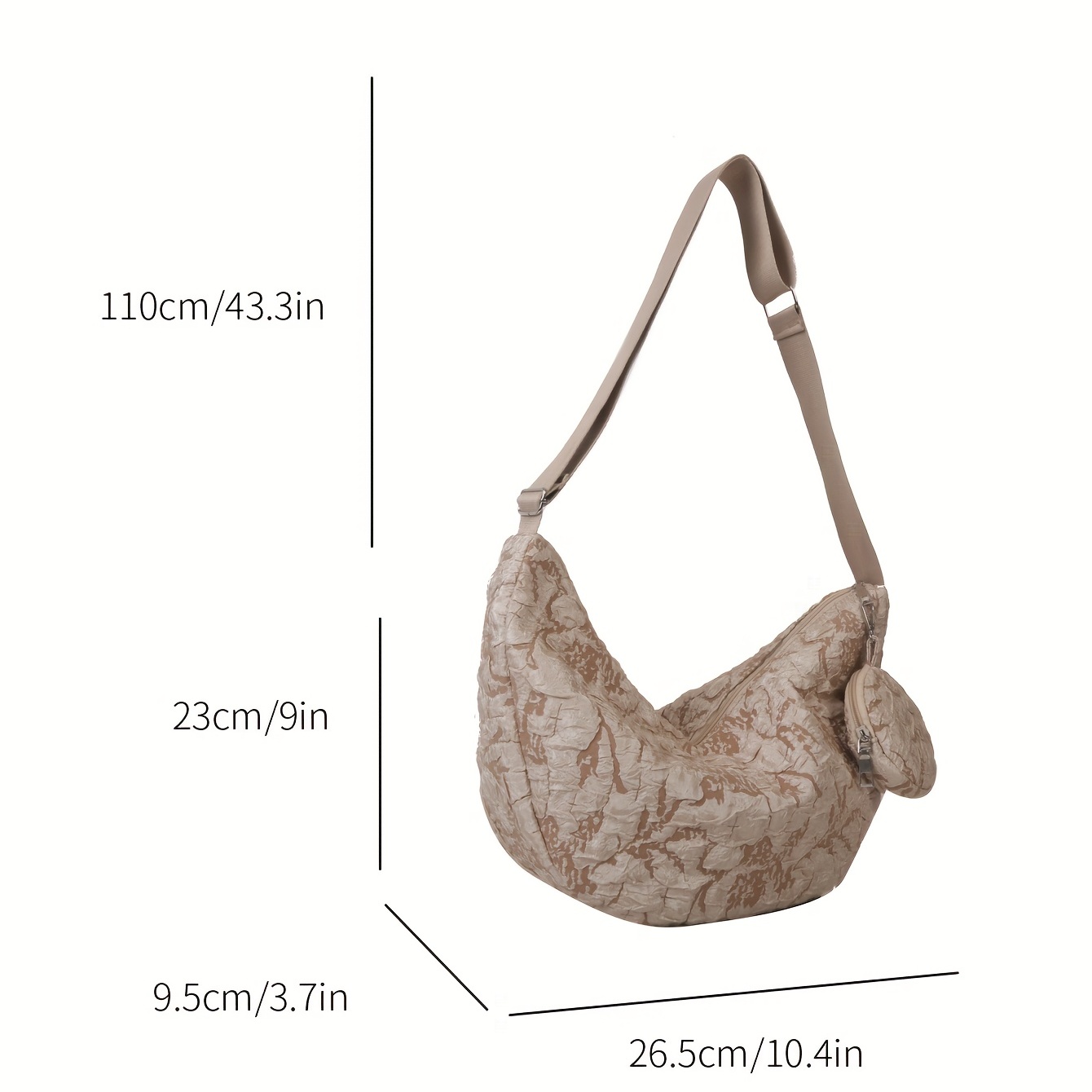 Solid Color Quilted Hobo Bag, Large Capacity Fashion Shoulder Bag With  Tassel & Small Purse, Women's Simple Versatile Travel Crossbody Bag &  Handbag For Commuting - Temu United Arab Emirates