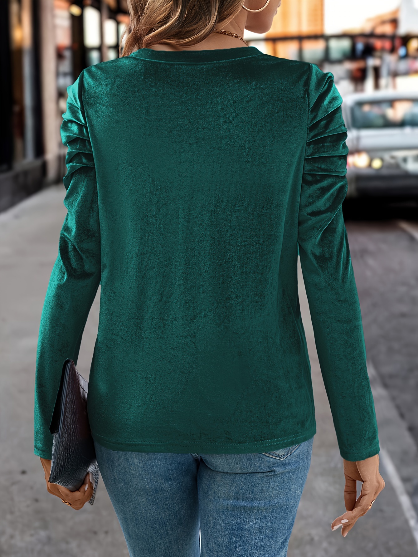 Blusa best sale terciopelo verde