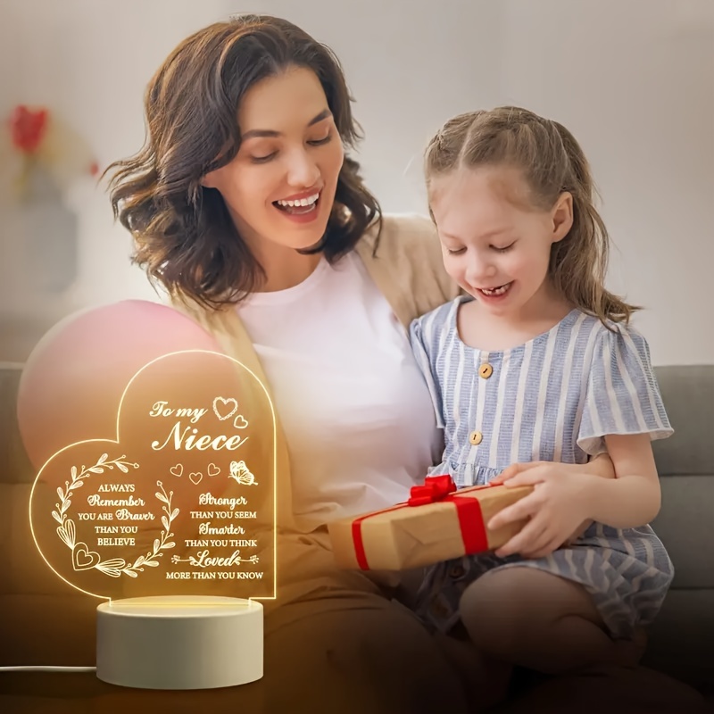 Gifts For Mom Engraved Night Light Mom Birthday Gifts - Temu