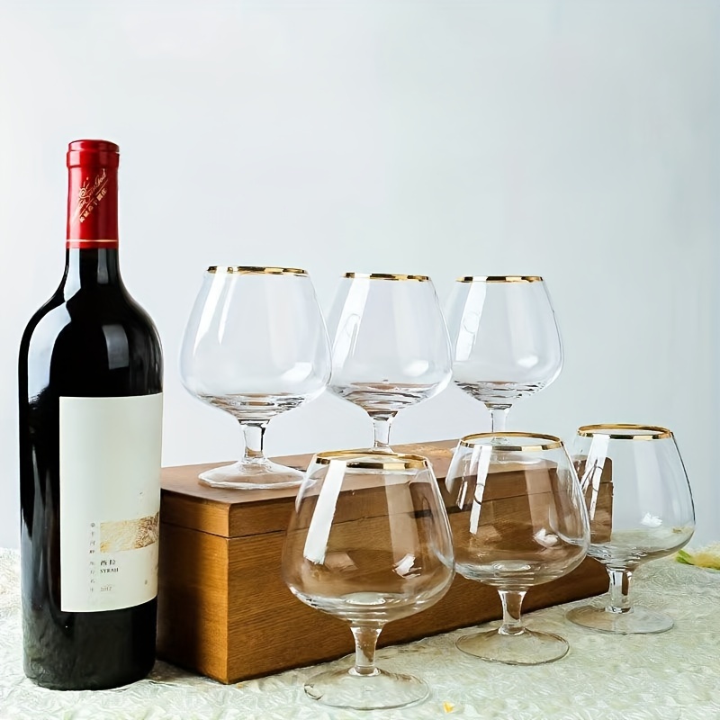 Confezione da 6 bicchieri da vino da 400 ml bicchieri da whisky bicchieri  da bere Tumbler Rum Wine Cup Glass