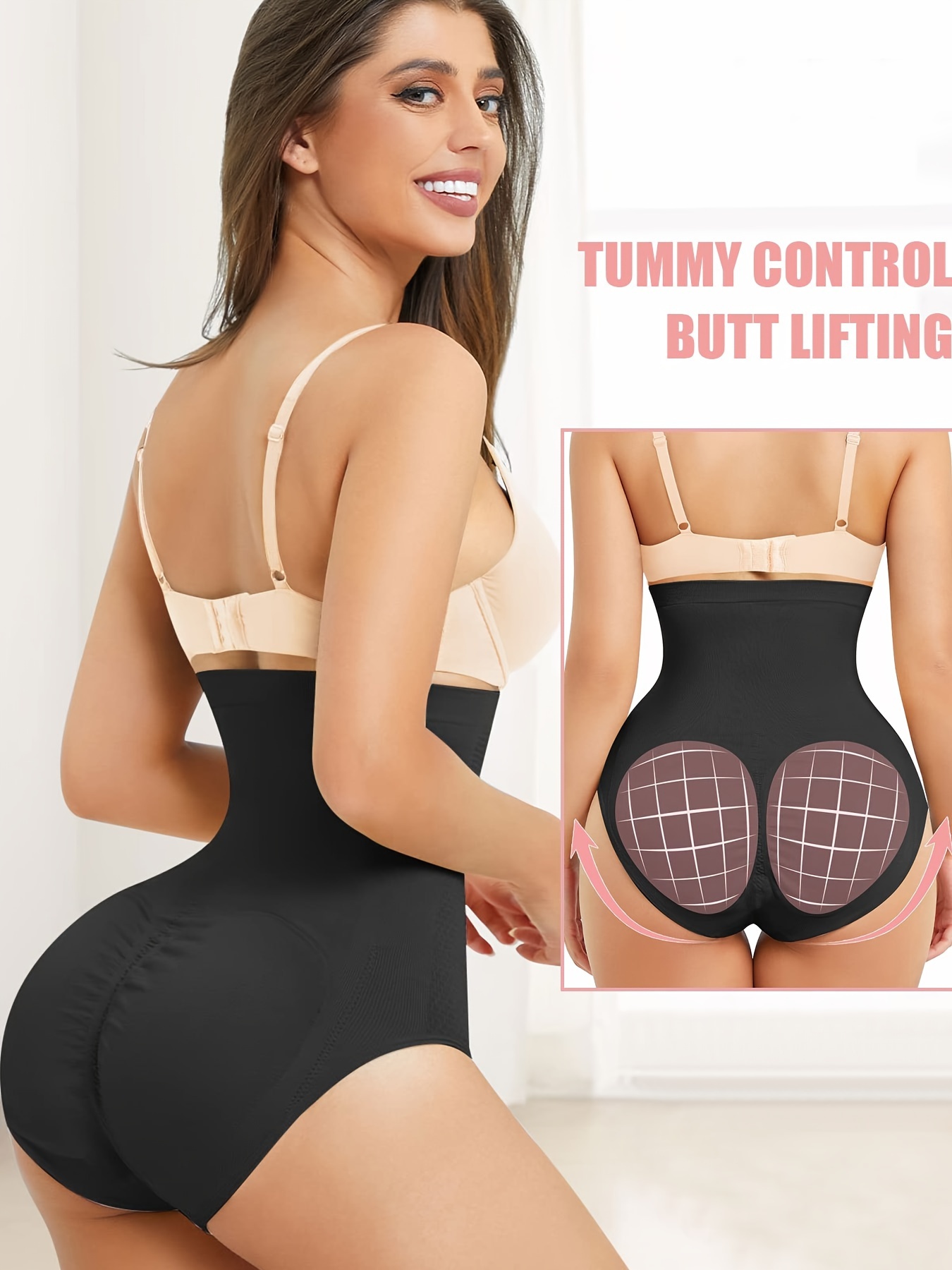 Women's Petite Shapewear Tummy Control Panties Butt Lifter