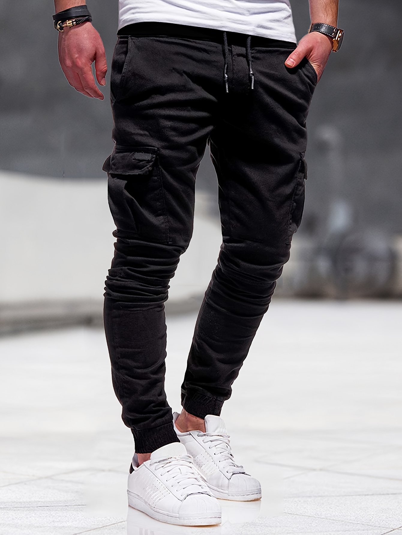 Plus Size Men's Cargo Trousers Comfy Trendy Cargo Pants - Temu Canada