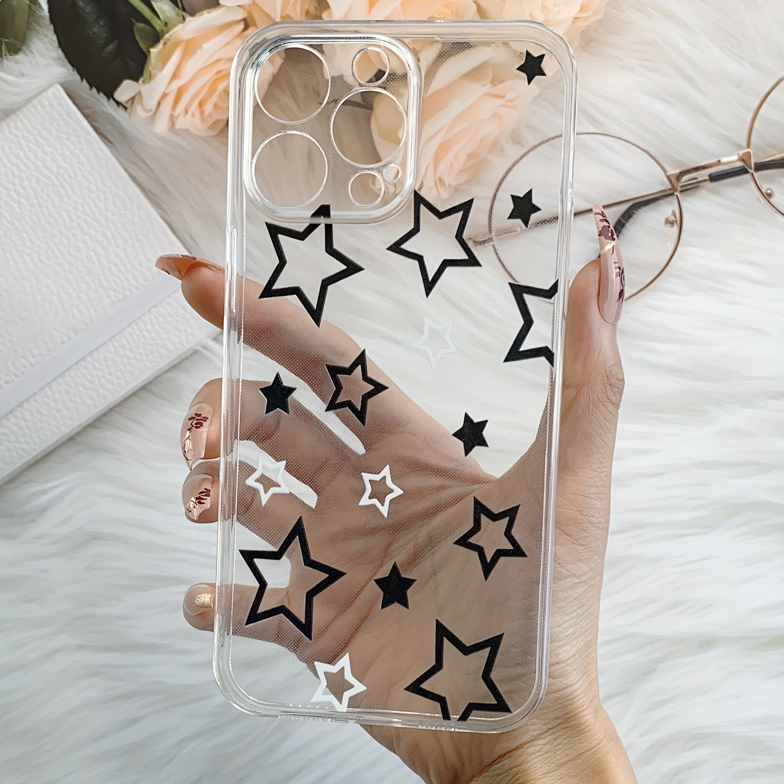 Star Face Phone Case 360 Degree Full Protection Lens Film - Temu