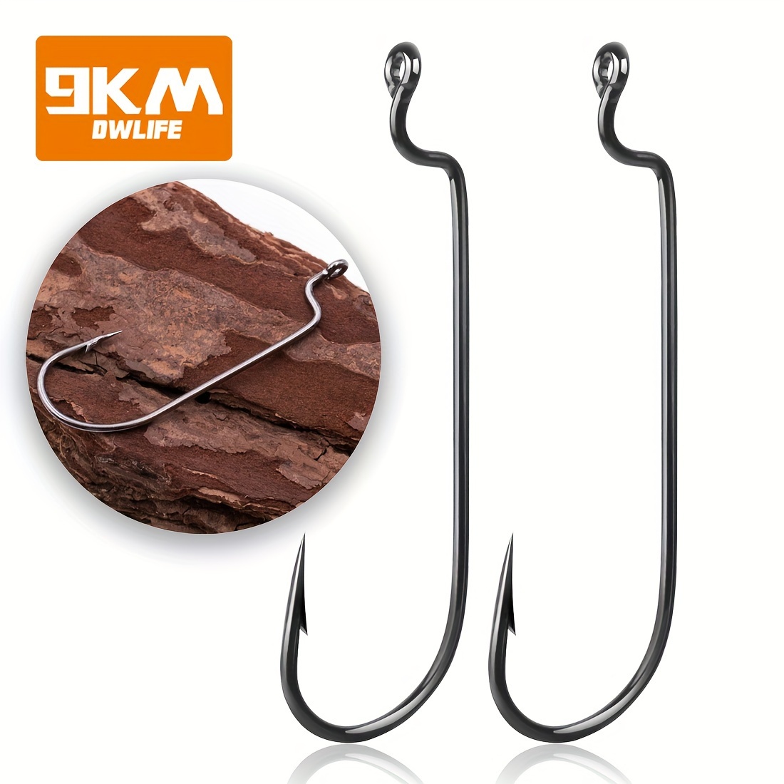 B u Wire Ewg Worm Hooks Big Rings Carbon Steel Crank Hooks - Temu