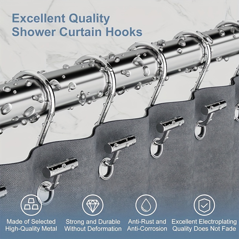 Shower Curtain Hooks S shaped Multifunctional Metal - Temu