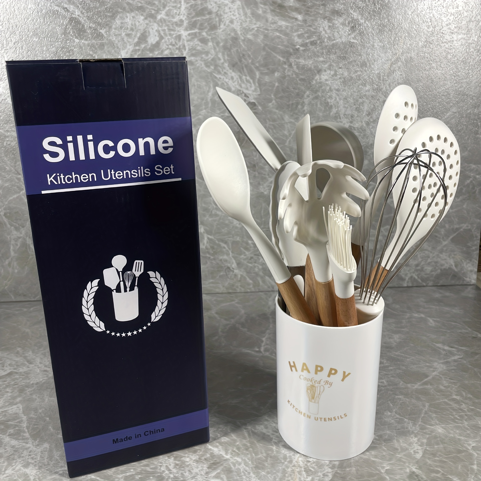 Silicone Utensil Set, Kitchen Utensil Set, Safety Cooking Utensils Set,  Non-stick Kitchen Cooking Turner, Spatula, Cooking Soup Spoon, Colander  Spoon, Whisk, Pasta Spoon, Tongs, Oil Brush, Cream Spetula, Kitchen Stuff,  Kitchen Gadgets 