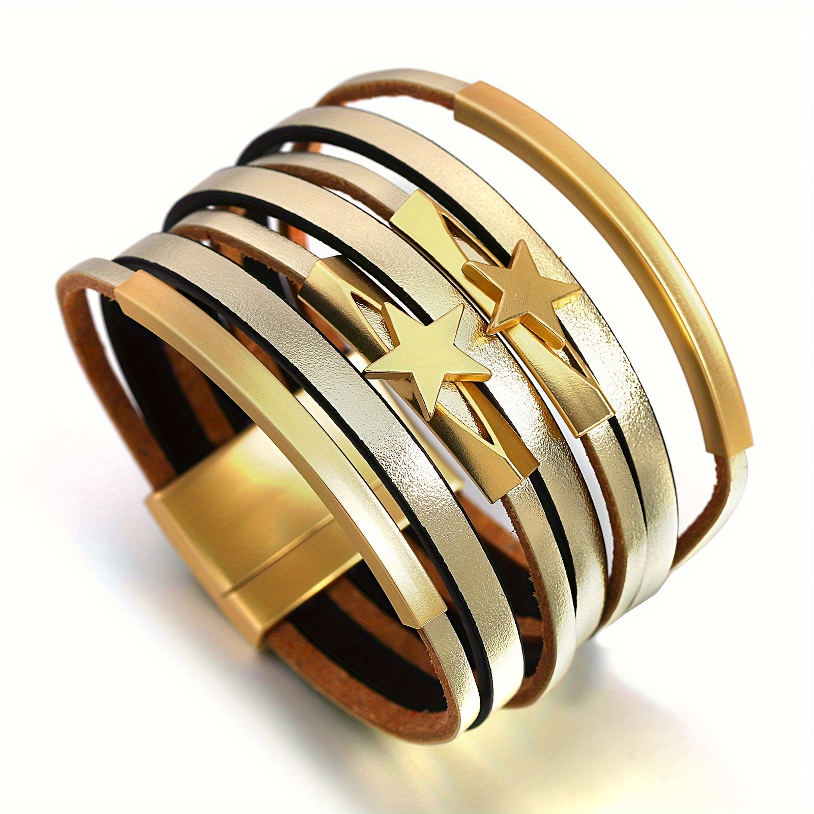 Bracelet Lumineux LED Personnalisable Avec Fermoir Magnétique - Photo Et Texte Personnalisables - Pour Fêtes, Anniversaire, Festival