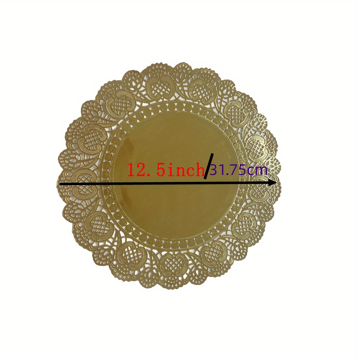 White Lace Paper Doilies Flower Bottom Paper Placemats Pad - Temu
