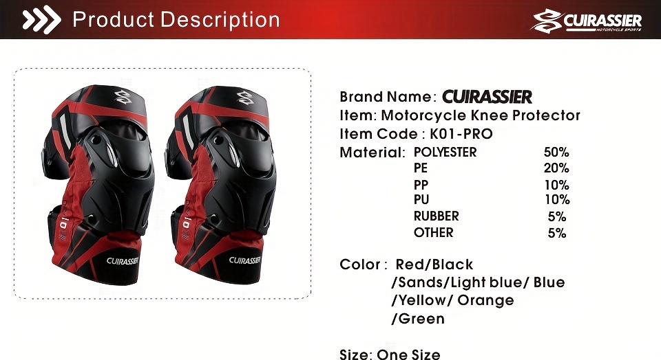  protective motorbike kneepad motocross motorcycle knee pads mx protector night reflective guards protection Product details 2