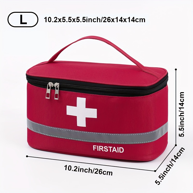 First Aid Kit Medicine Storage Bag Portable Outdoor Rescue - Temu