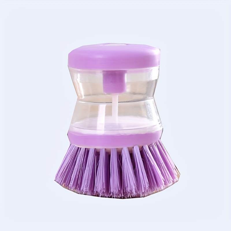 1pc Multifunctional Automatic Liquid Adding Pot Brush Cleaning Brush  Household Department Store Kitchen Pot Brush