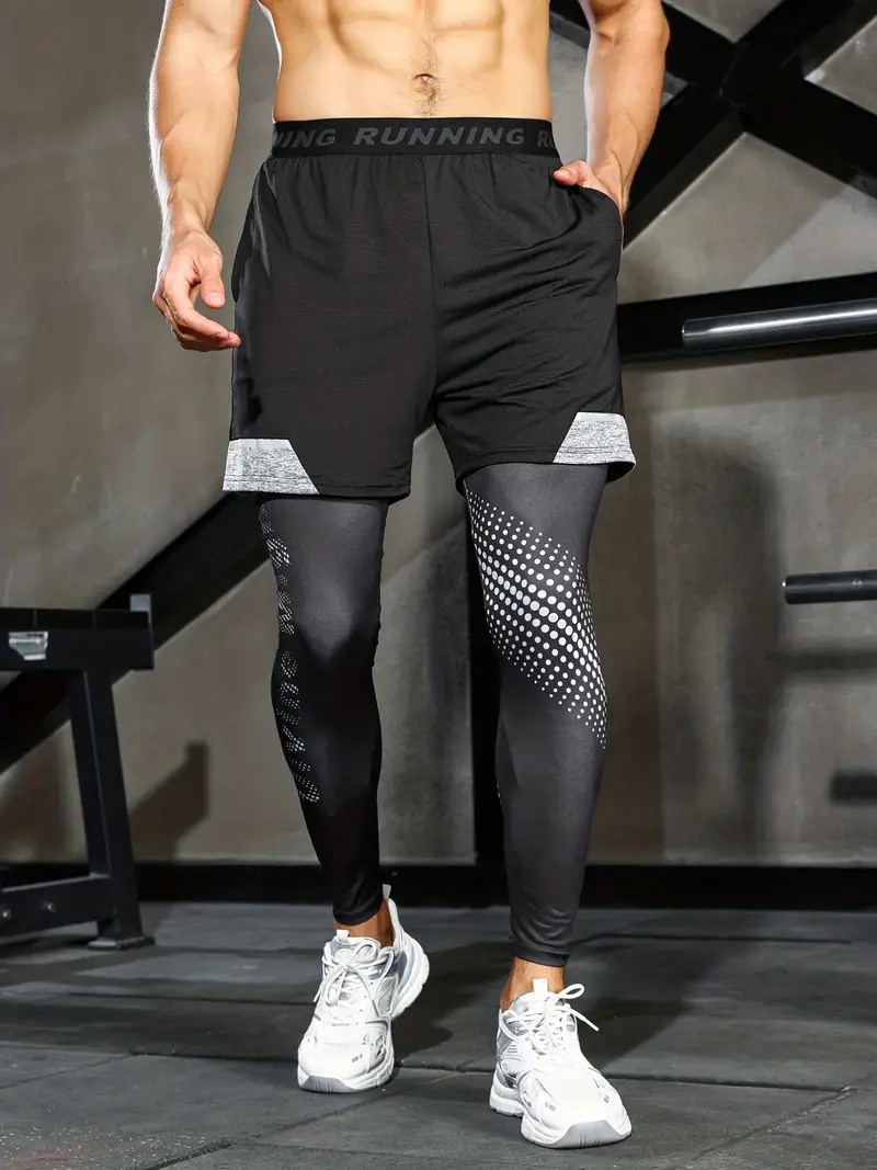 High performance Men's Compression Pants Shorts Fitness - Temu