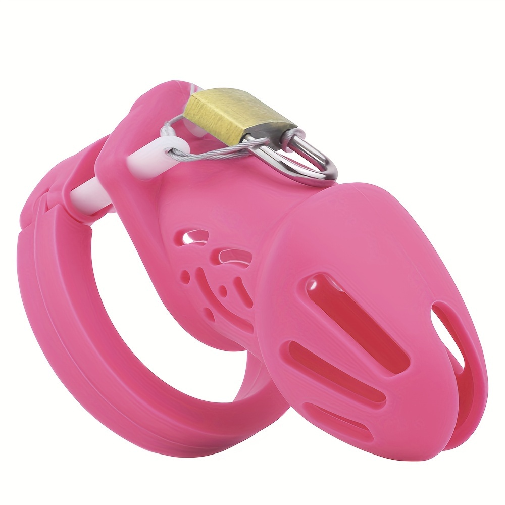 Cock Cage Chastity Cage Chastity Device for Male Penis Exercise,Silicone  (Pink) Sexual Wellness