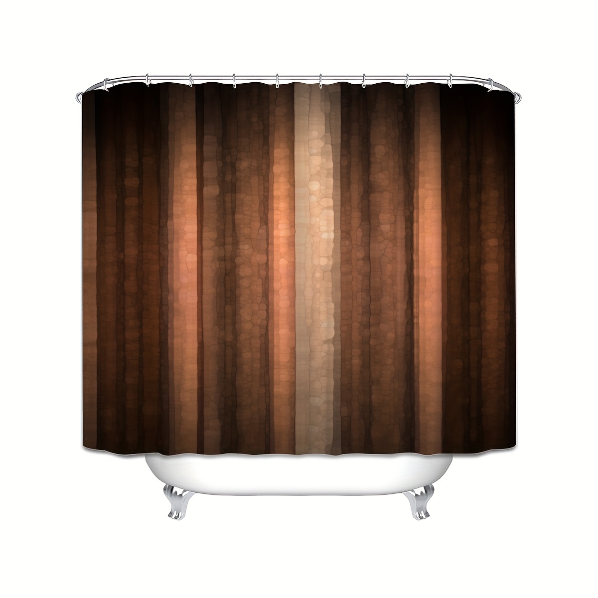1 cortina de ducha con textura de tela Dobby grado hotelero - Temu