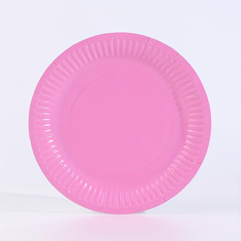 Disposable Paper Plate Plain Color Paper Plate & Round Diy