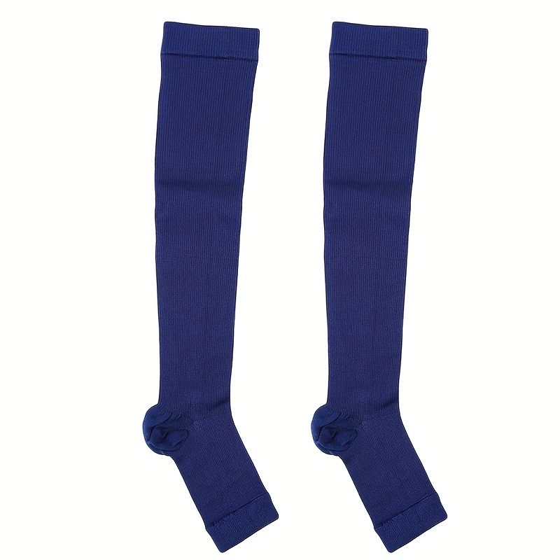 1 paire de chaussettes de compression solides, prévention des