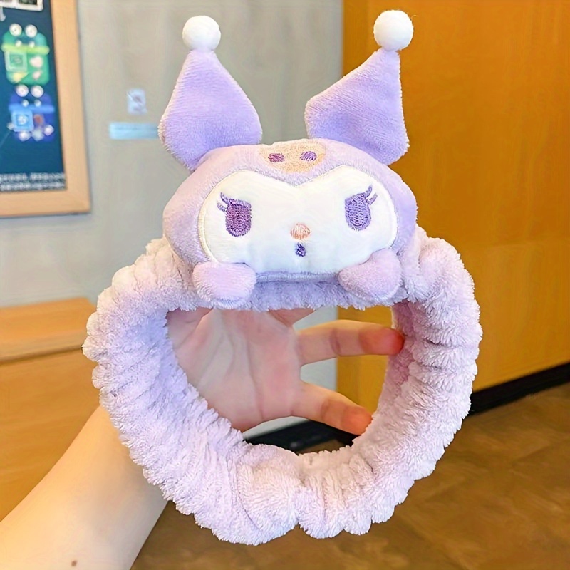 Bunny Ear Cosmetic Headband Fashion Cute Fluffy Elastic - Temu