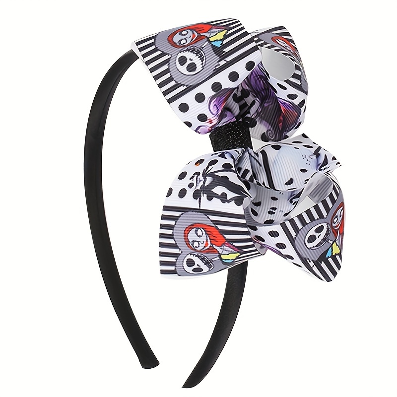 Interesting Halloween Party Hair Accessories For Kids, Cute Cartoon Hair Clips, Bow Hairpin Temu