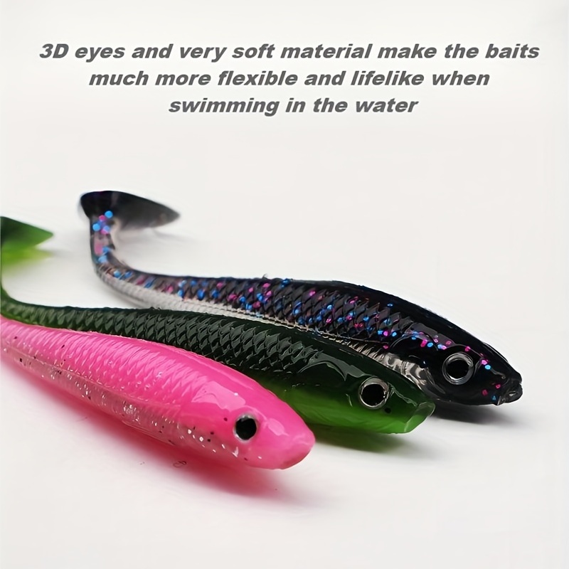 Premium Fishing Lures Pack of 5 with Lead Fish Kit for Bass, 8.5cm Lifelike  Soft Bait for Freshwater - AliExpress