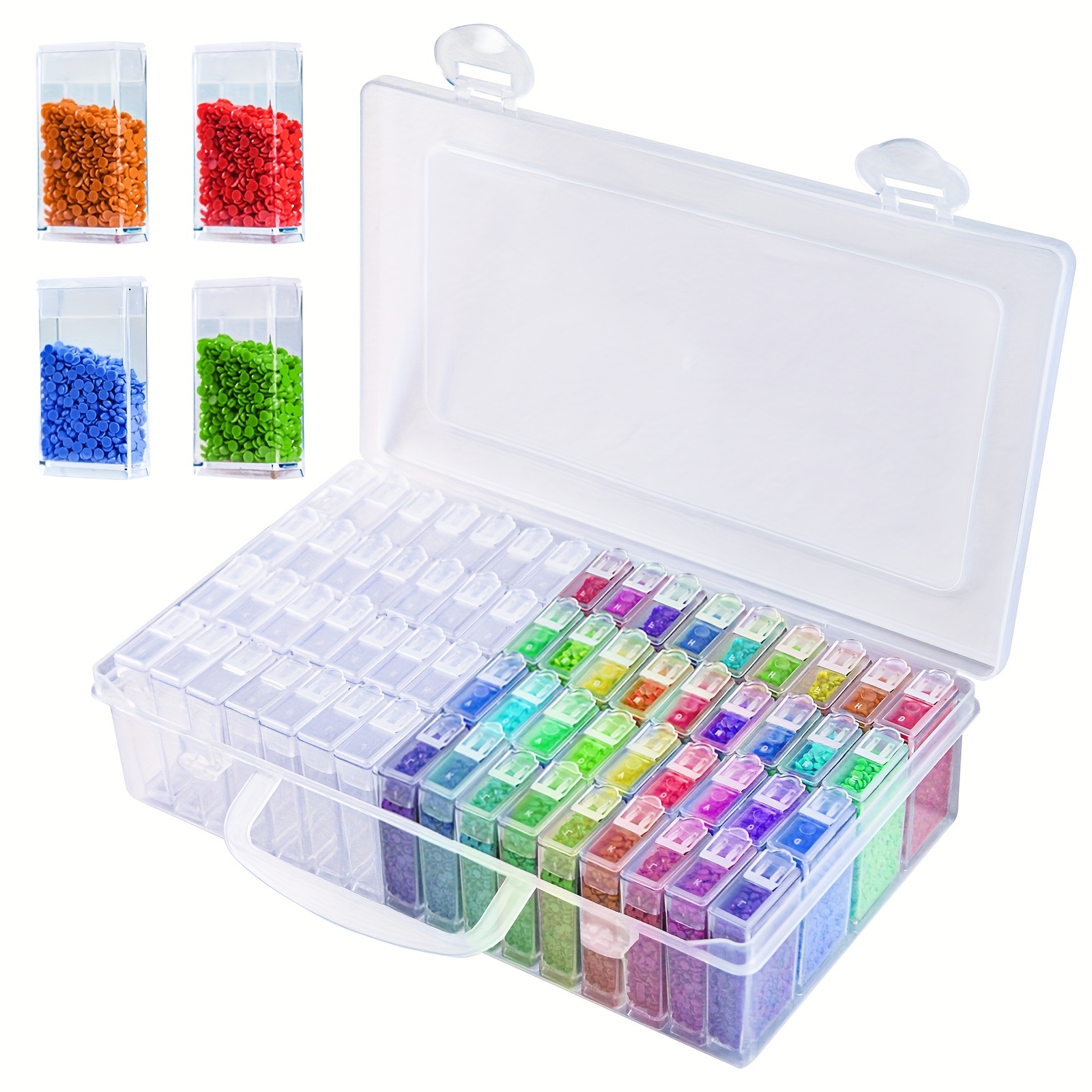 Multi Color Bead Storage Box Portable Diamond Painting - Temu