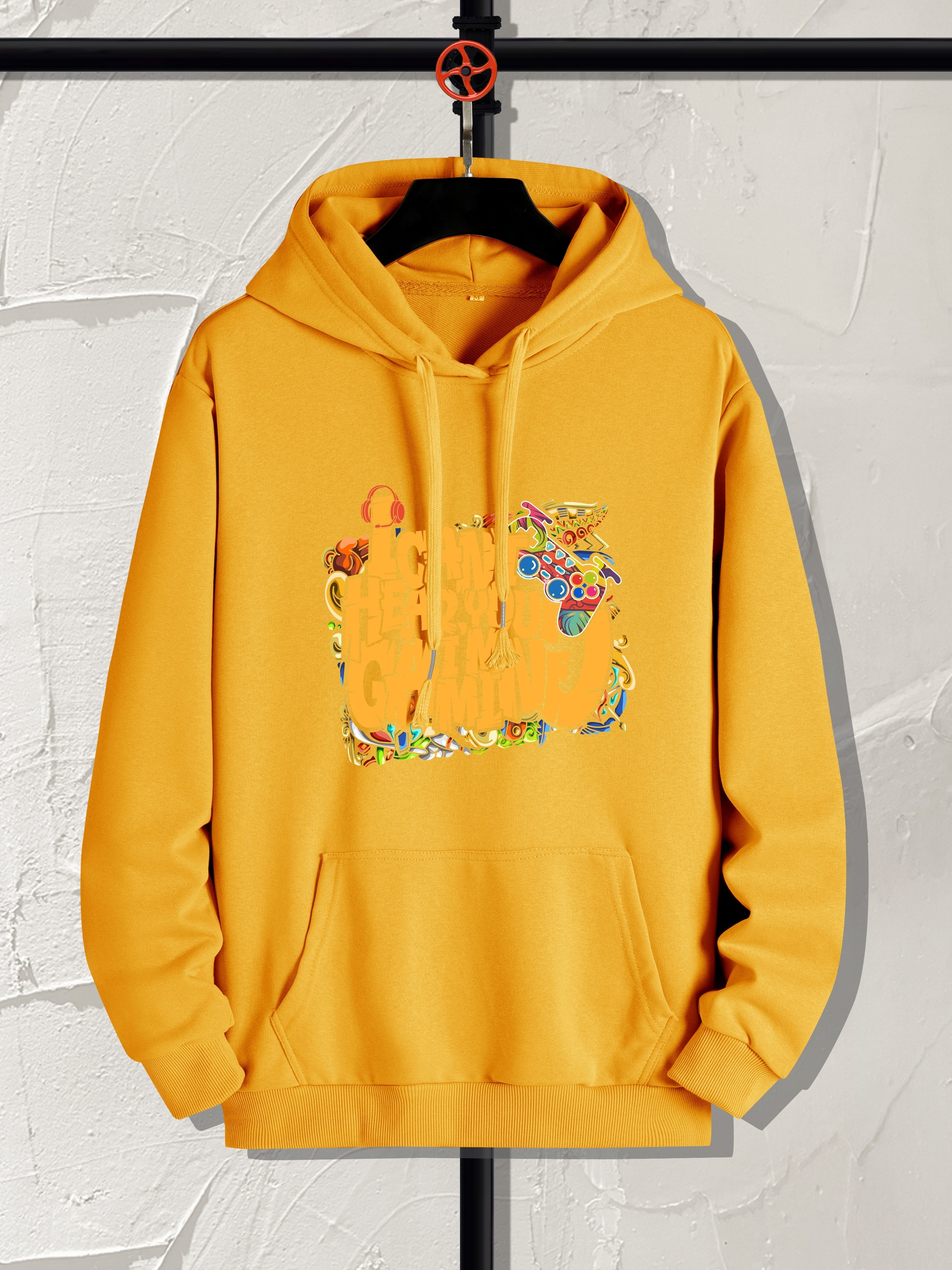 H&m yellow cheap tiger hoodie