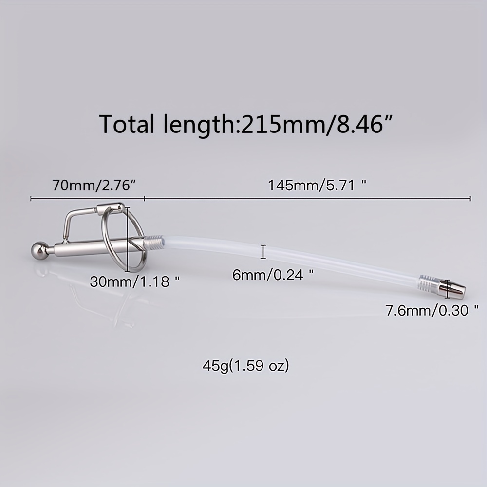 Stainless Steel Underwear Male Chastity Device With Catheter Butt