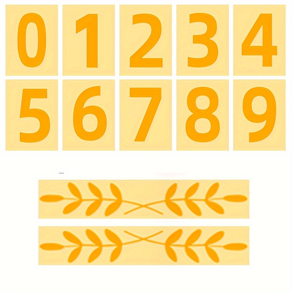 Number + Leaf Stickers Letter Box Door Number - Temu