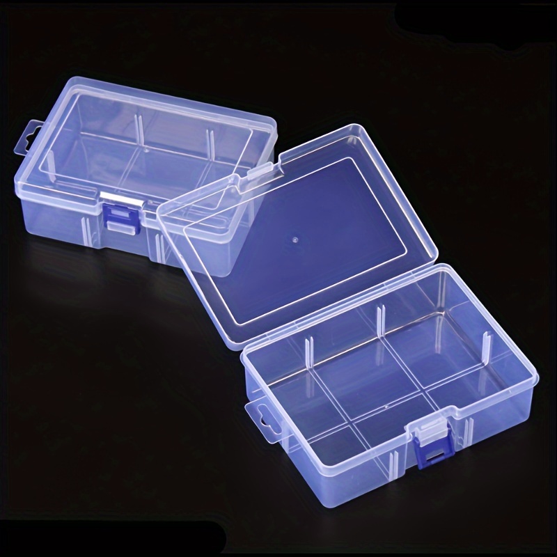 10PC Transparent Plastic Storage Case Clear Box Rectangle Square 64*45*20mm