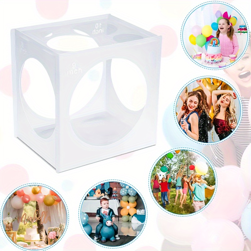 11Holes Plastic Balloon Sizer Box Balloons Size Measurement Tool Balloon  Arches Accessories Birthday Wedding Party Decorations