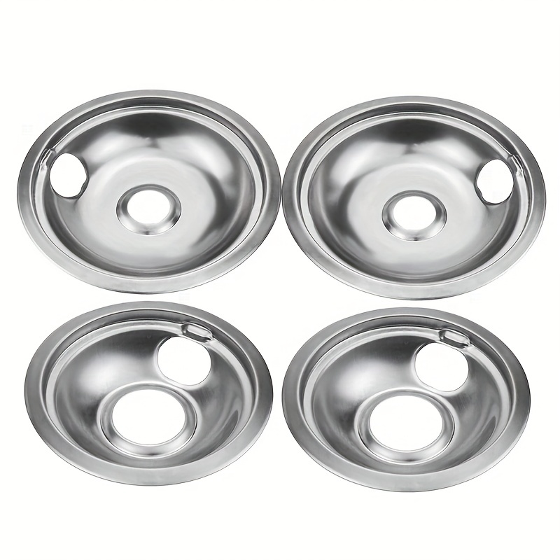 Electric Stove Burner Covers Rustproof Stainless Steel Round Oven Cover  Plates 4pcs Electric Stove Burner Covers Round Stove Top