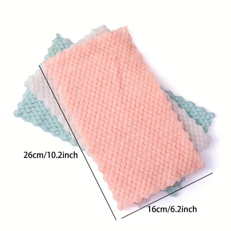 Pineapple double-sided absorbent rag Thicken towel small square