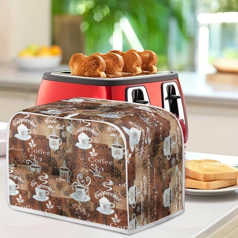 CEMGYIUK Toaster Cover,Waterproof Toaster Cover 2 Slice Bread Maker Cover,Kitchen Small Appliance Covers,Clear Toaster Dust Cover,Toaster Covers for Most