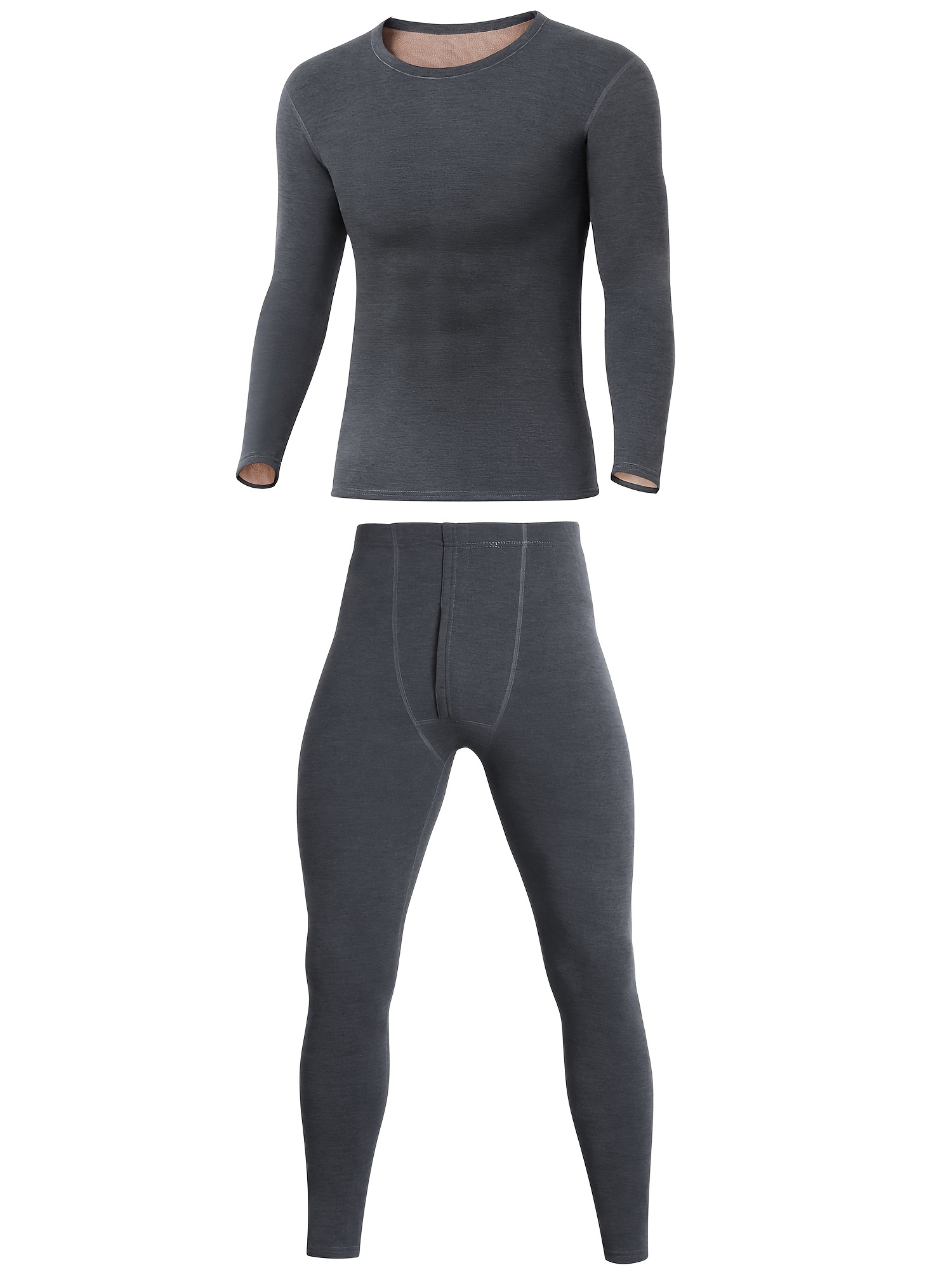 Stay Warm & Stylish: Men's Velvet Underwear Set For Winter Outdoor  Activities