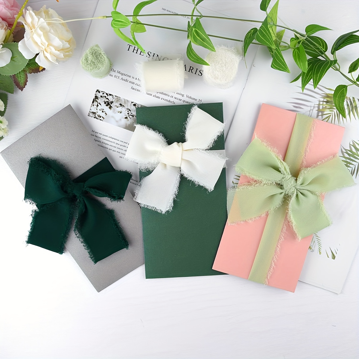 Double Lace Ribbon Gift Handmade Diy Gift Wedding Gift Box - Temu