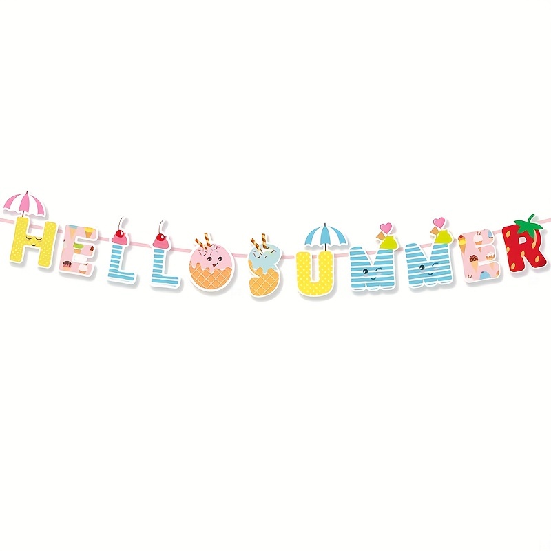 Swimming Pool Birthday Party Decorations for Kids, Summer Beach Party  Supplies Balloon Garland Kit with Pool Birthday Backdrop, Beach themed Cake