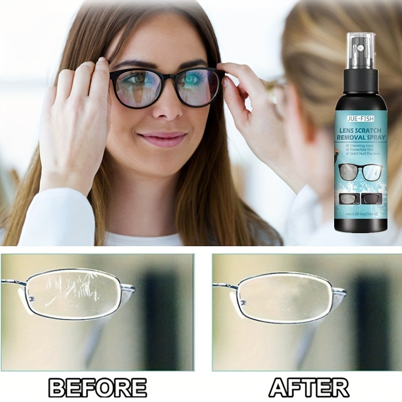  Lens Scratch Removal Spray, Eye Glass Cleaner for
