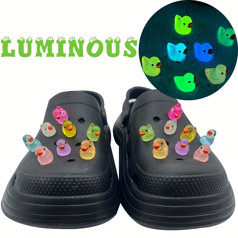 Croc Headlights Charm 2x Glow in The Dark Croc Charms Adults and