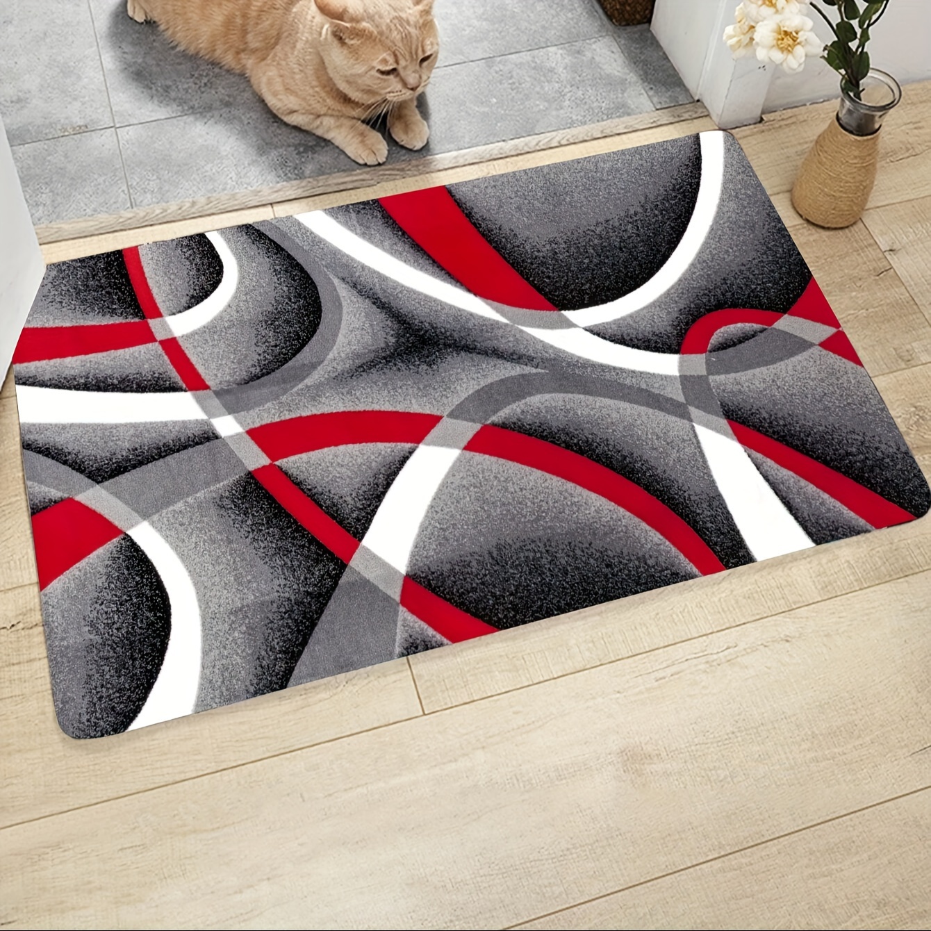 Tappeti Ingresso Decorazioni Casa Moderna Gradiente triangolo geometrico  creativo moderno Accogliente, comodo salone soggiorno decorazione tappeto  Arredamento Camera Da Letto 140X200cm : : Casa e cucina