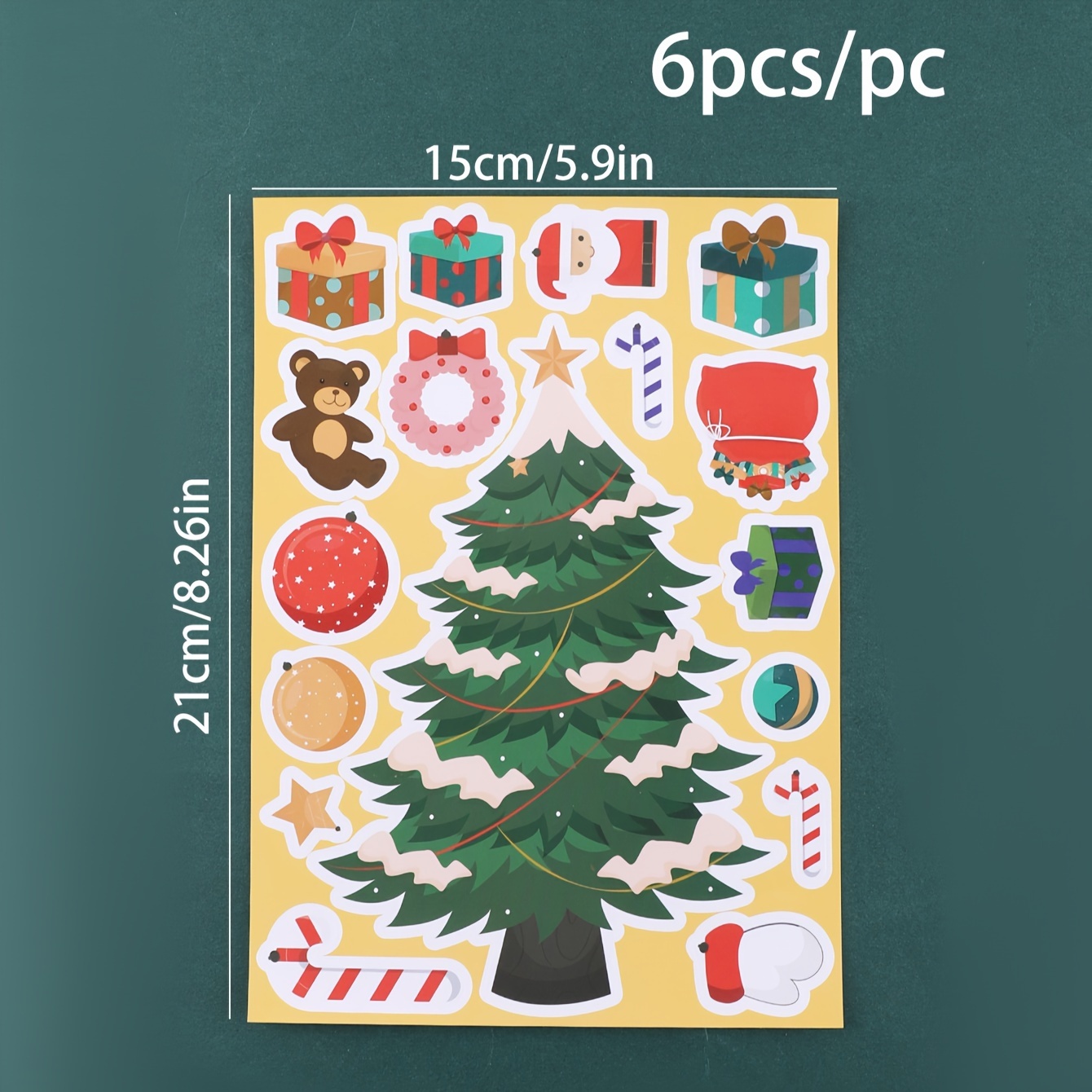 Christmas Tree Stickers Party Favors For Craft Diy Make - Temu