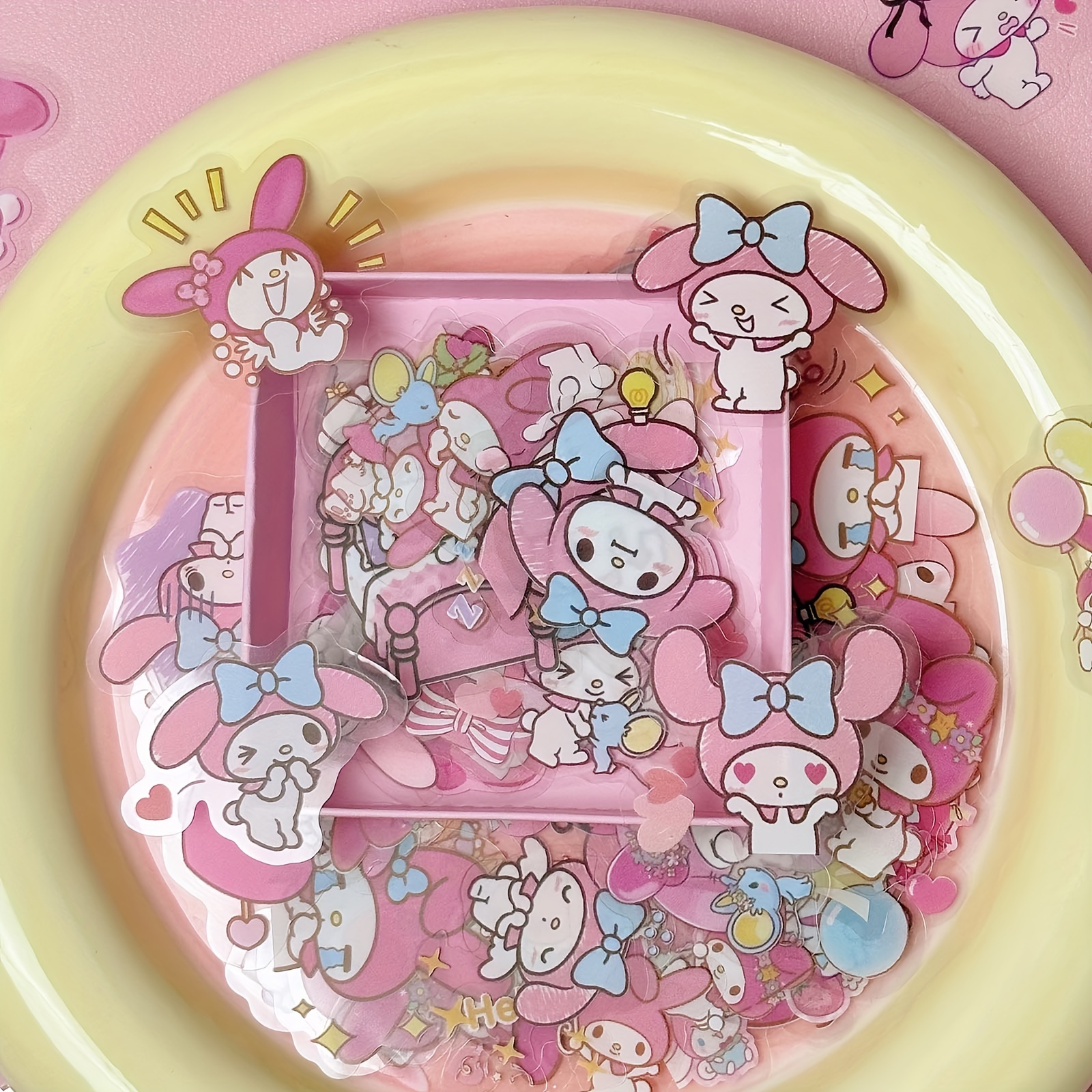 Sanrio My Melody Série De Animais De Estimação Sweetheart Beauty Show  Adesivo Conjunto 100pcs Padrão Bonito