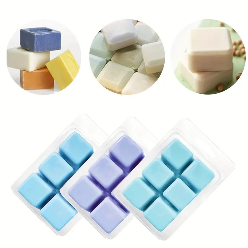 Wax Melts Clamshell Molds 6 Cavity Square