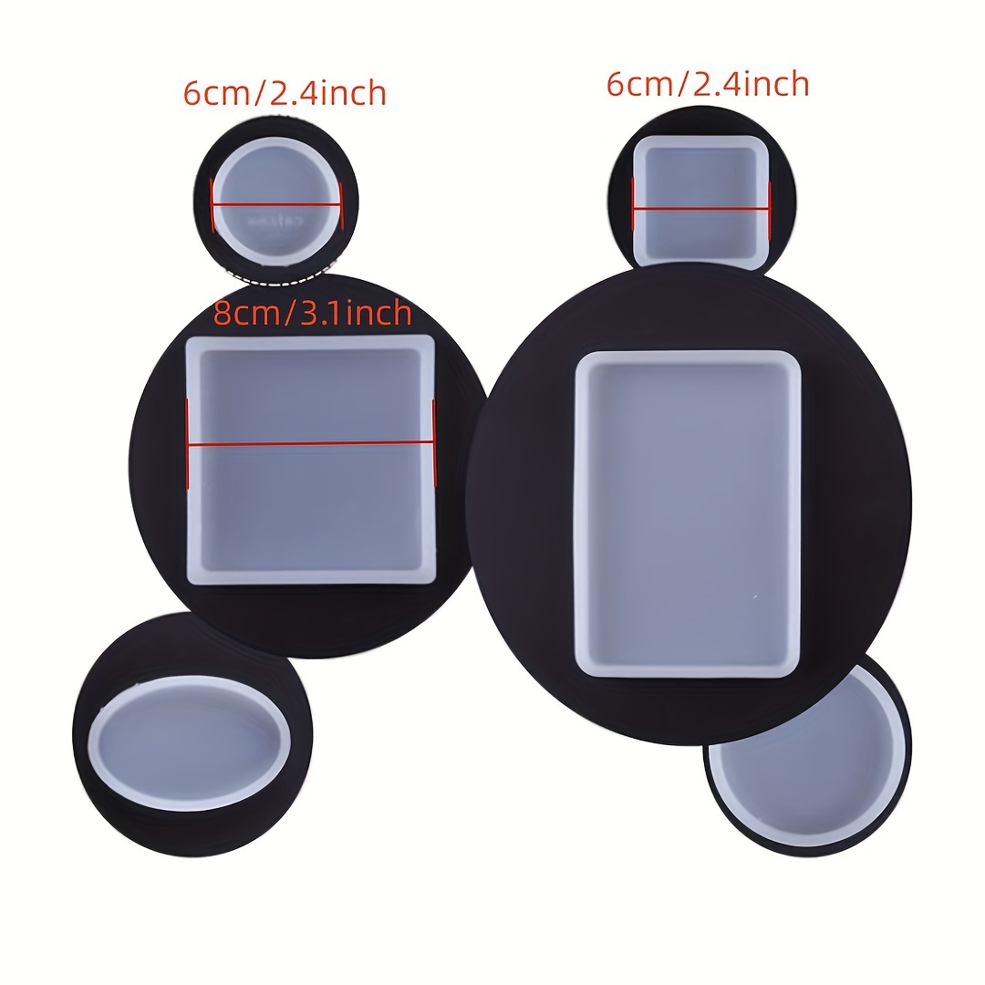 Small Round Or Small Square Or Large Square Resin Mold - Temu